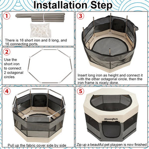 Foldable Pet Playpen - GoPoofy
