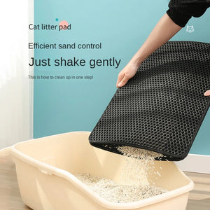 PurrfectPaws: Double Layer Cat Litter Mat - GoPoofy
