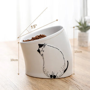 Cervical Pet Bowl for Cats & Dogs - GoPoofy