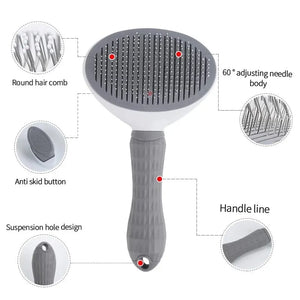 FurCarePro: Self-Cleaning Pet Hair Remover Brush - GoPoofy