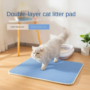 PurrfectPaws: Double Layer Cat Litter Mat - GoPoofy