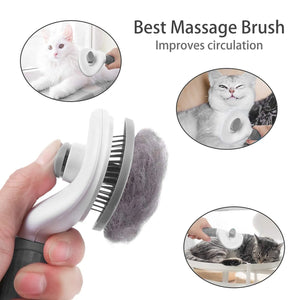 FurCarePro: Self-Cleaning Pet Hair Remover Brush - GoPoofy