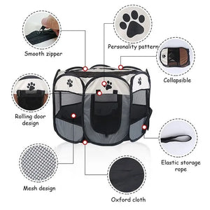 OctaPaws: Portable Pet Tent & Kennel - GoPoofy
