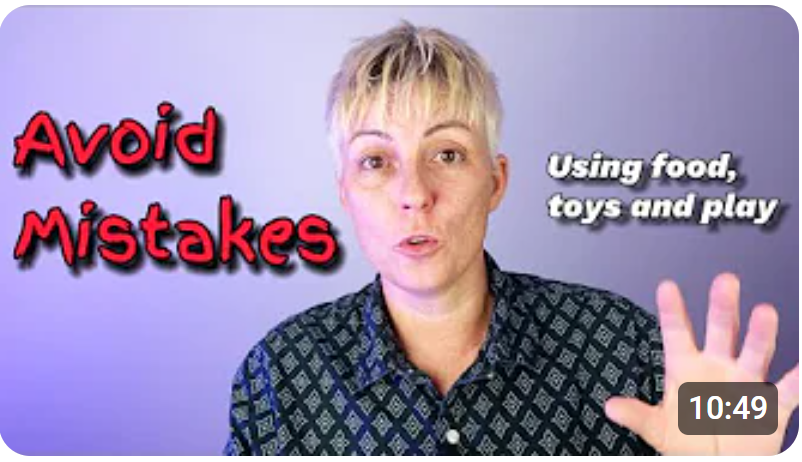 What to BE WARY of when using food, toys and play for working with fear and reactivity