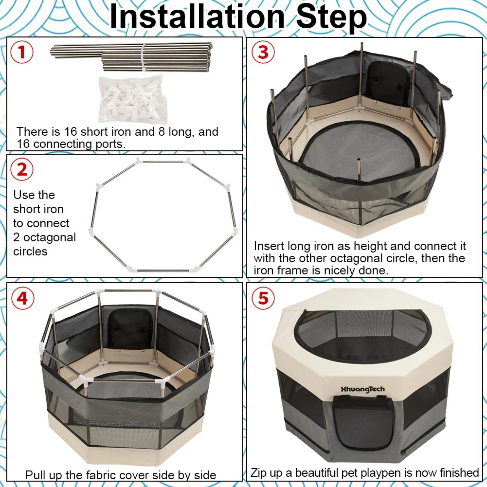 Foldable Pet Playpen - GoPoofy