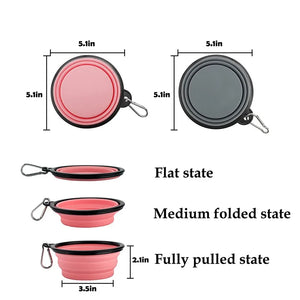 Collapsible Silicone Pet Bowl - GoPoofy