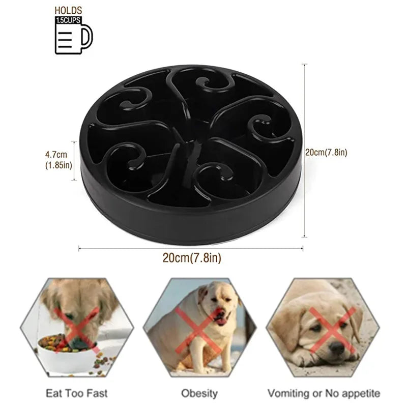 Non-Slip Anti-Gulp Dog Bowl - GoPoofy