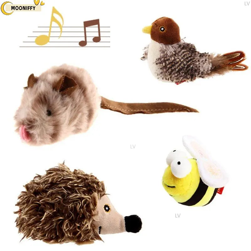 Interactive Plush Cat Toy with Sounds - GoPoofy