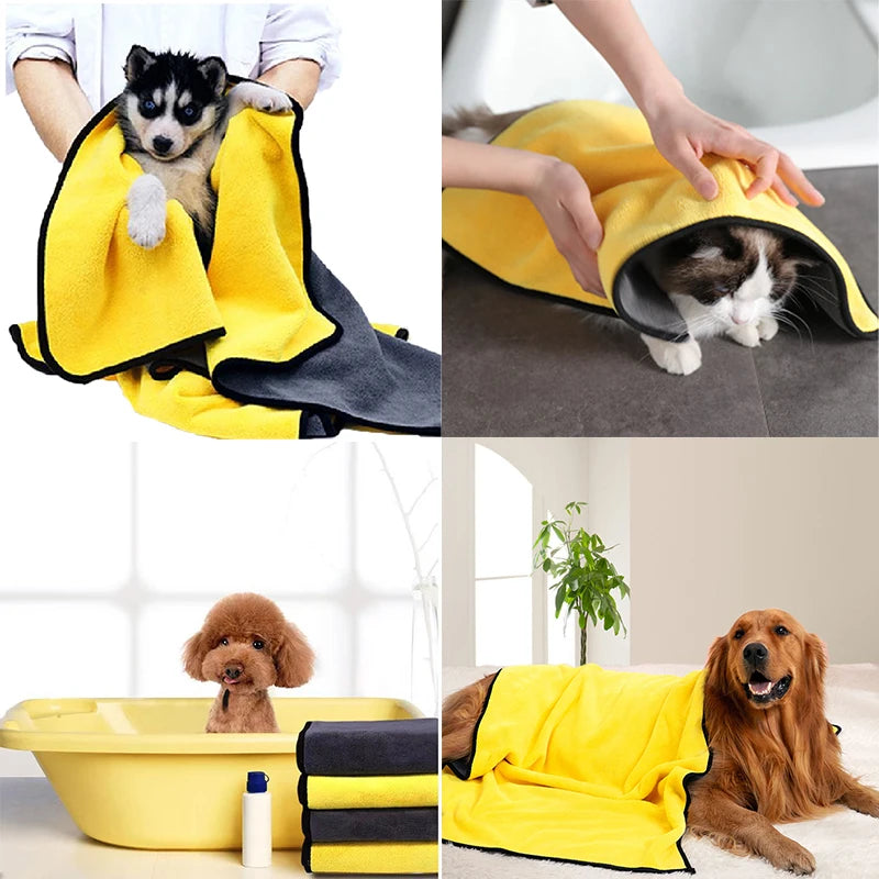 Quick-Dry Pet Bath Towel - GoPoofy