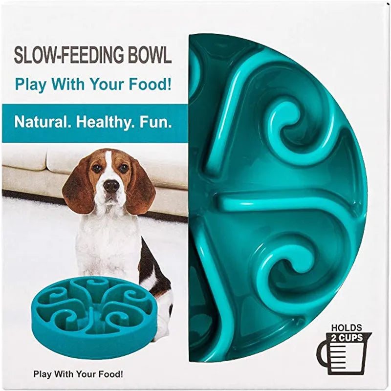 Non-Slip Anti-Gulp Dog Bowl - GoPoofy