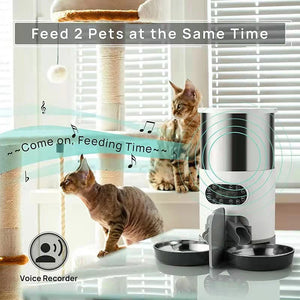 AutoPet Smart Feeder: Dual Meal App-Controlled Dispenser - GoPoofy