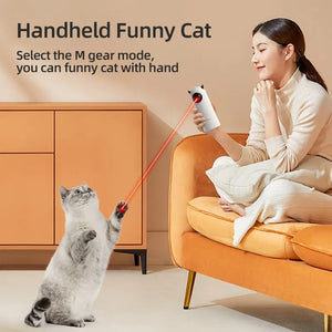 ROJECO Smart Laser Cat Toy – Interactive LED Teaser for Indoor Fun - GoPoofy
