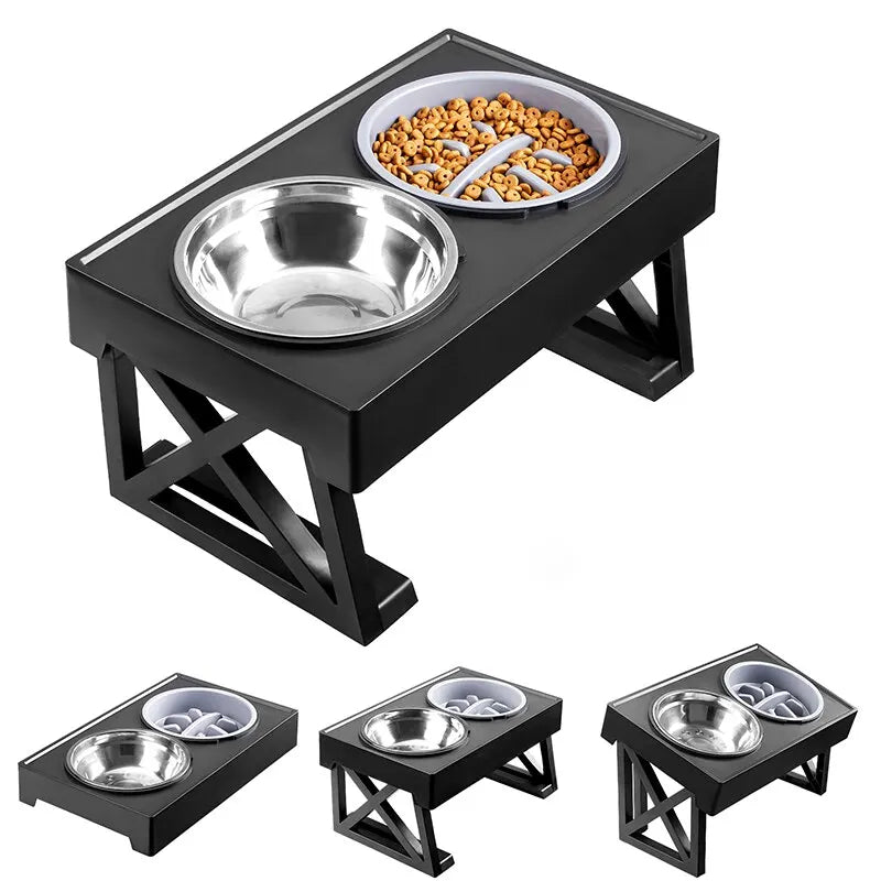 ElevatePet Double Bowls Stand - GoPoofy