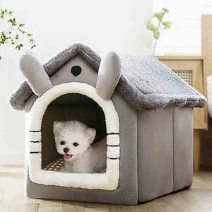 ComfyPet Haven: Soft Tent Kennel with Removable Cushion - GoPoofy