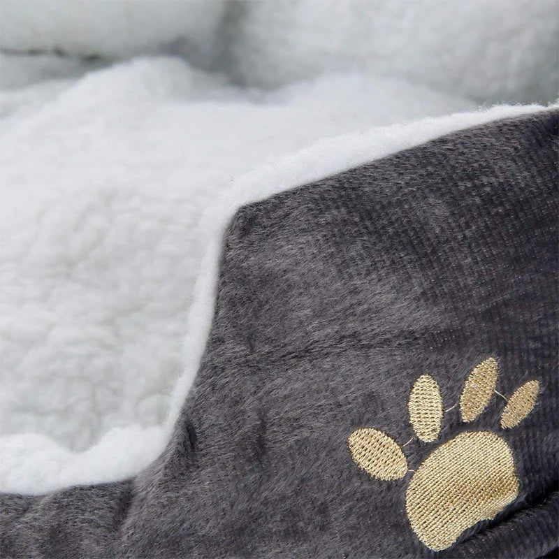 ComfyCave Pet Bed: Plush PP Cotton for Small Dogs & Cats - GoPoofy