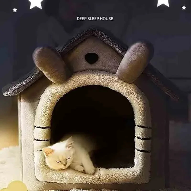 ComfyPet Haven: Soft Tent Kennel with Removable Cushion - GoPoofy