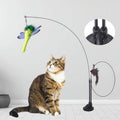 Interactive Cat Toy with Feather & Bell - GoPoofy