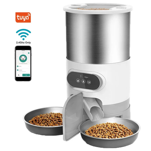 AutoPet Smart Feeder: Dual Meal App-Controlled Dispenser