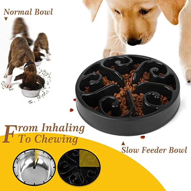 Non-Slip Anti-Gulp Dog Bowl - GoPoofy