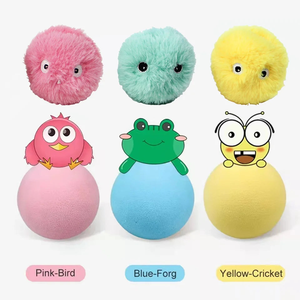 Smart Squeak Interactive Catnip Ball - GoPoofy