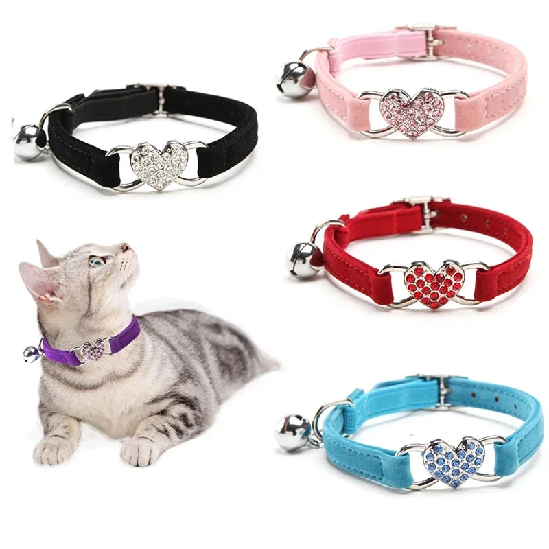 VelvetHeart Cat Collar - GoPoofy