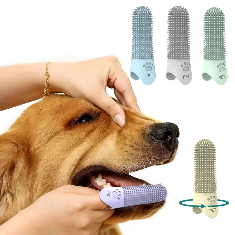 EasyClean Pet Finger Toothbrush - GoPoofy