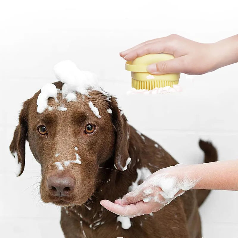 PawSpa: Silicone Bath Massage Gloves - GoPoofy