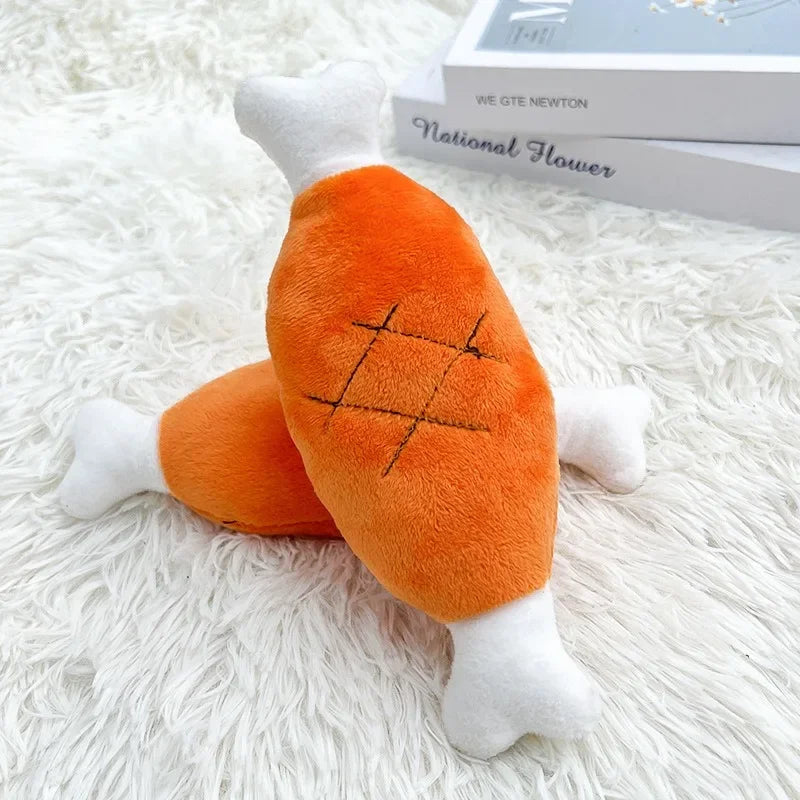 Squeaky Carrot Dog Toy - GoPoofy
