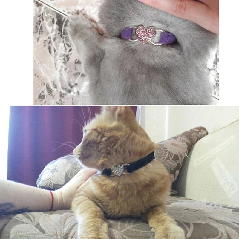 VelvetHeart Cat Collar - GoPoofy