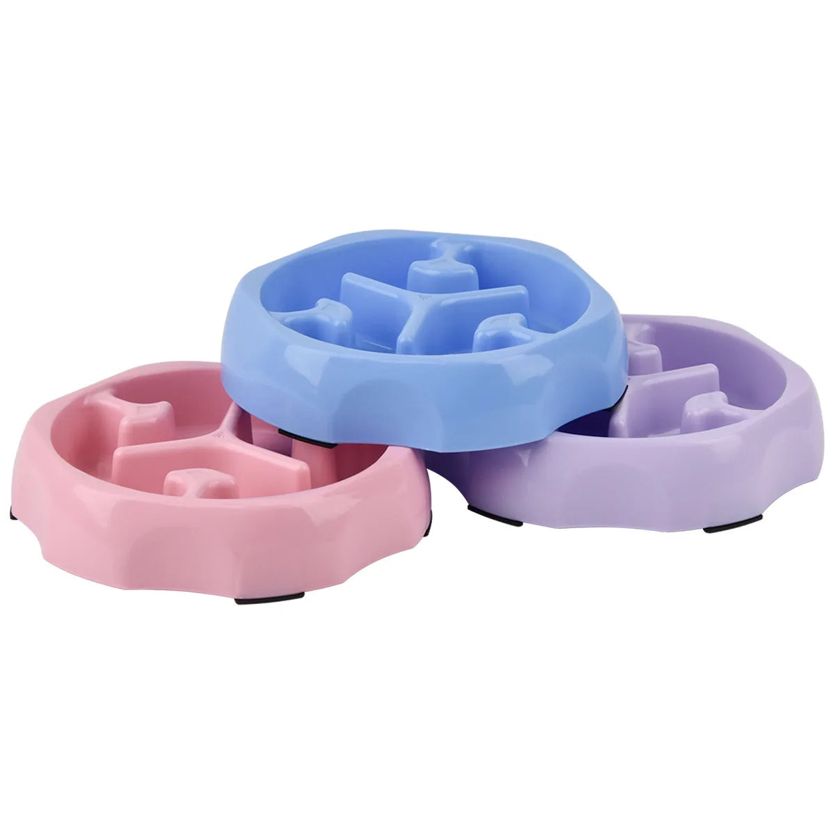 Colorful Slow Feeder Cat & Dog Bowl - GoPoofy